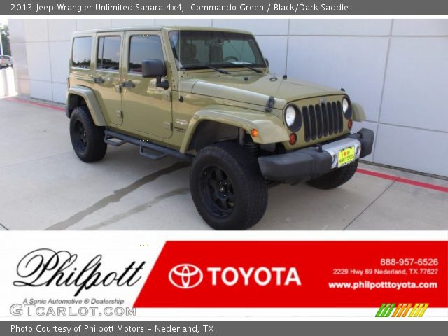 2013 Jeep Wrangler Unlimited Sahara 4x4 in Commando Green