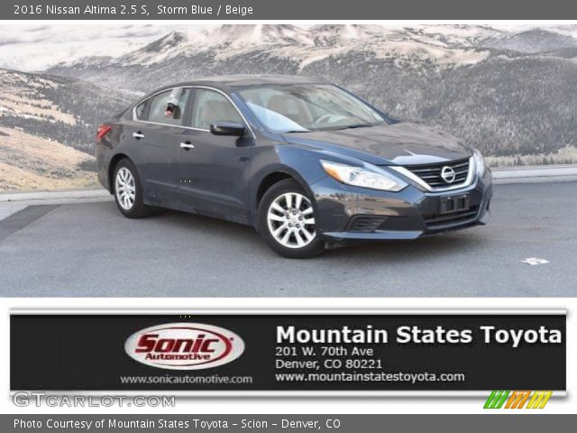 2016 Nissan Altima 2.5 S in Storm Blue