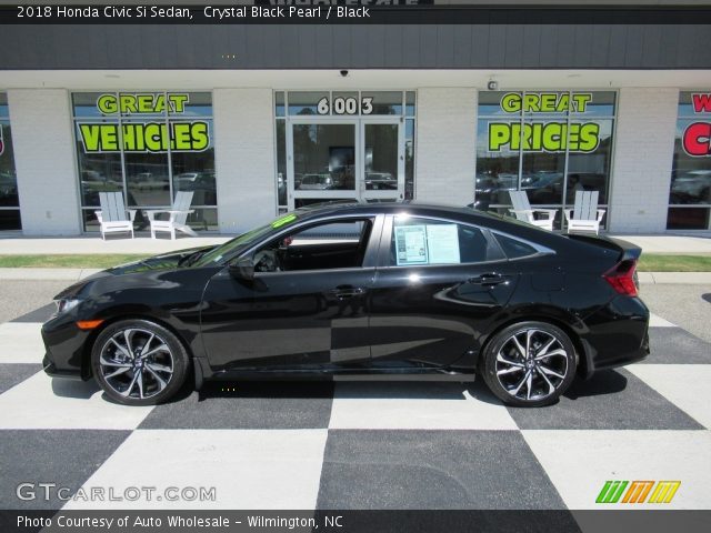 2018 Honda Civic Si Sedan in Crystal Black Pearl