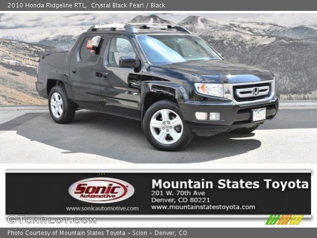 2010 Honda Ridgeline RTL in Crystal Black Pearl