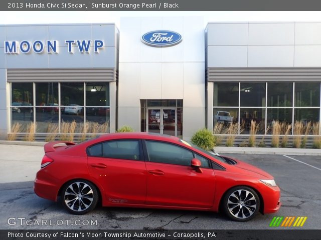 2013 Honda Civic Si Sedan in Sunburst Orange Pearl