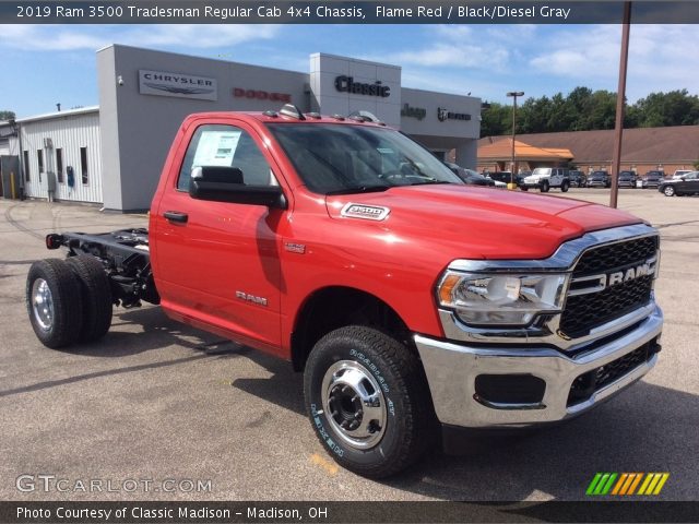 2019 Ram 3500 Tradesman Regular Cab 4x4 Chassis in Flame Red