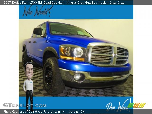 2007 Dodge Ram 1500 SLT Quad Cab 4x4 in Mineral Gray Metallic