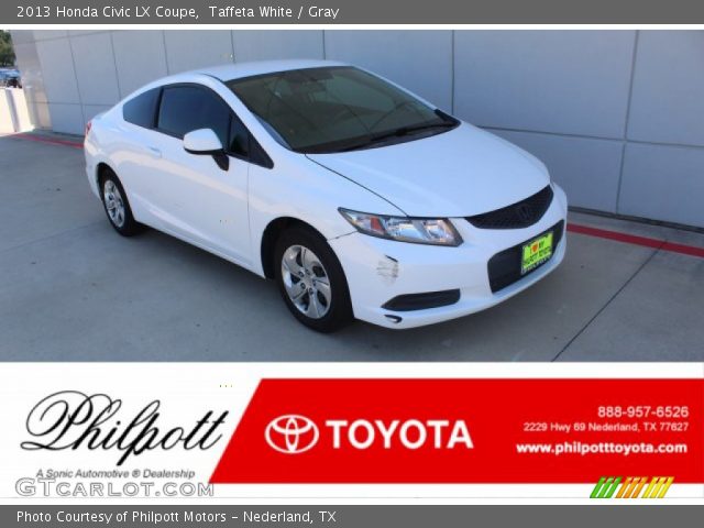 2013 Honda Civic LX Coupe in Taffeta White