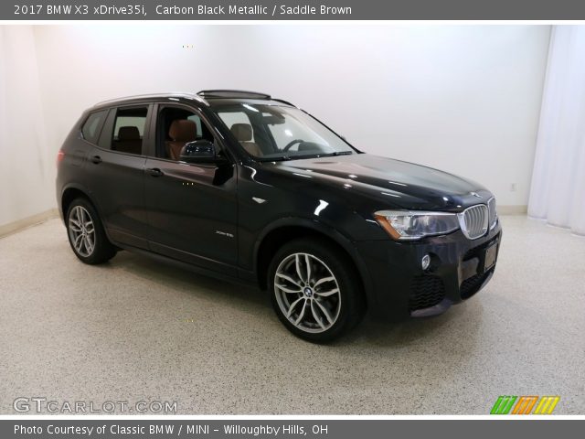 2017 BMW X3 xDrive35i in Carbon Black Metallic