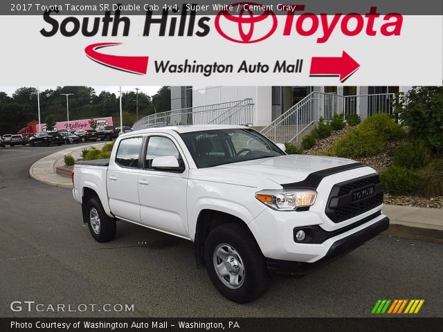 2017 Toyota Tacoma SR Double Cab 4x4 in Super White