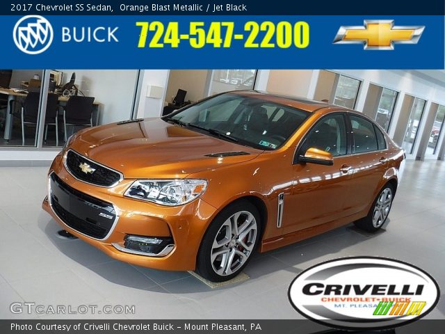 2017 Chevrolet SS Sedan in Orange Blast Metallic