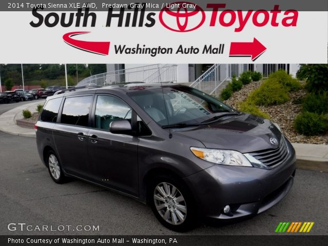 2014 Toyota Sienna XLE AWD in Predawn Gray Mica