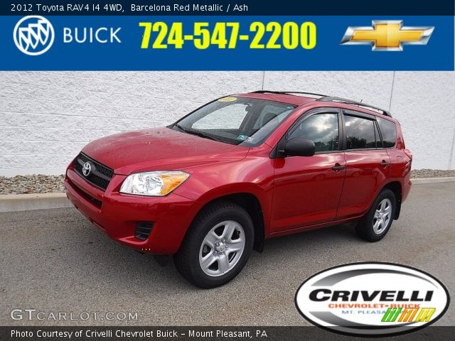 2012 Toyota RAV4 I4 4WD in Barcelona Red Metallic