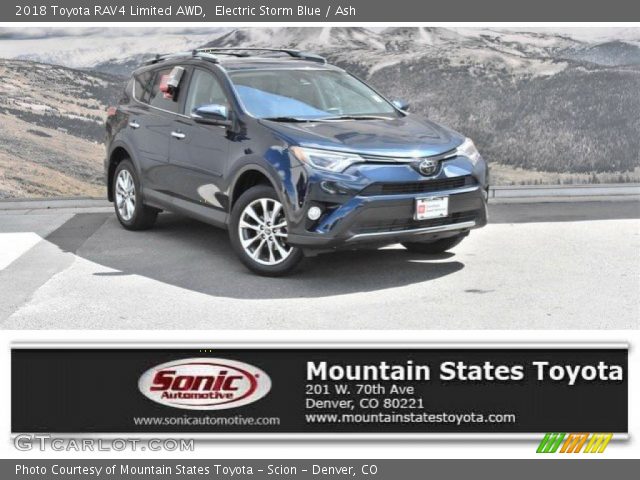 2018 Toyota RAV4 Limited AWD in Electric Storm Blue