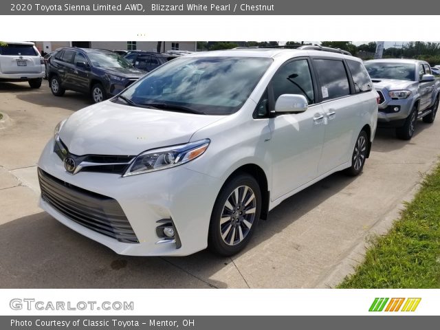 2020 Toyota Sienna Limited AWD in Blizzard White Pearl