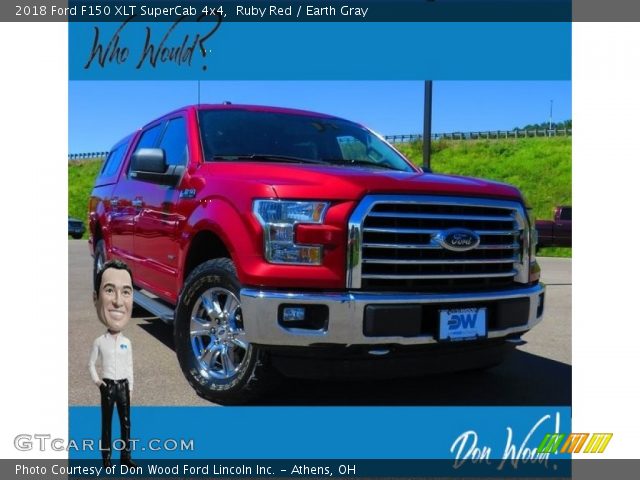 2018 Ford F150 XLT SuperCab 4x4 in Ruby Red