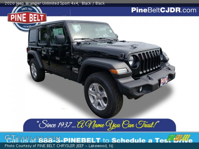 2020 Jeep Wrangler Unlimited Sport 4x4 in Black
