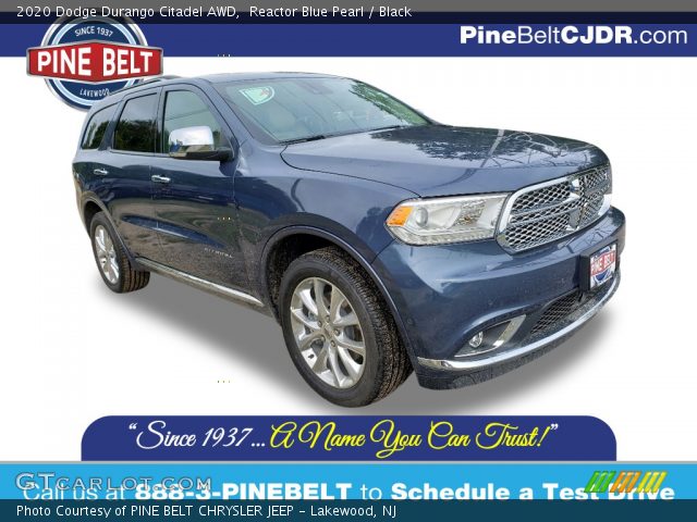 2020 Dodge Durango Citadel AWD in Reactor Blue Pearl
