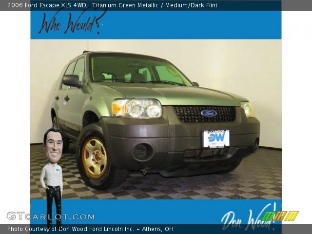 2006 Ford Escape XLS 4WD in Titanium Green Metallic
