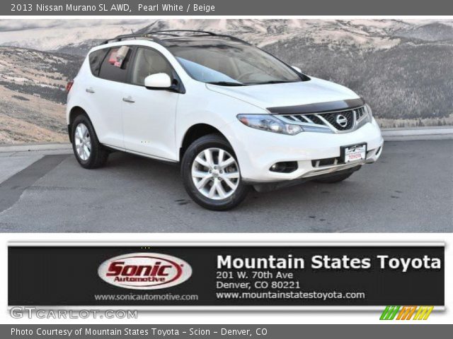 2013 Nissan Murano SL AWD in Pearl White