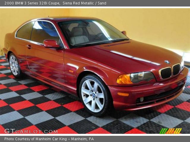 2000 BMW 3 Series 328i Coupe in Siena Red Metallic