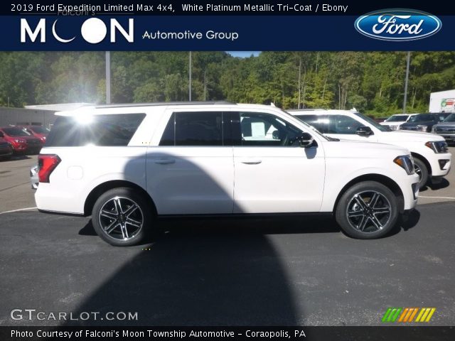 2019 Ford Expedition Limited Max 4x4 in White Platinum Metallic Tri-Coat