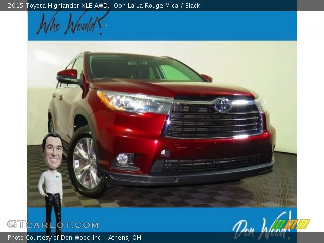 2015 Toyota Highlander XLE AWD in Ooh La La Rouge Mica