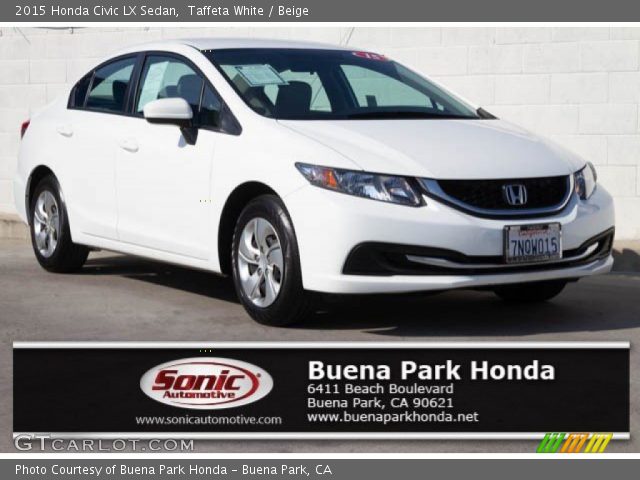 2015 Honda Civic LX Sedan in Taffeta White