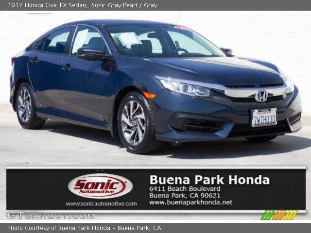 2017 Honda Civic EX Sedan in Sonic Gray Pearl