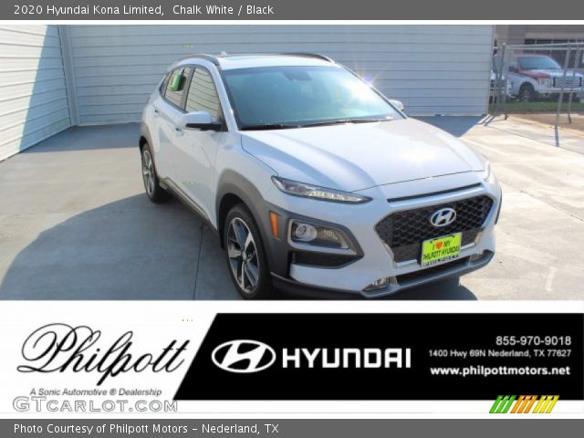 2020 Hyundai Kona Limited in Chalk White