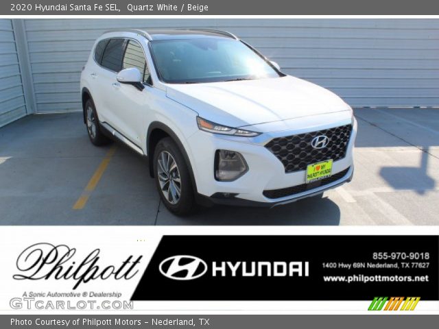2020 Hyundai Santa Fe SEL in Quartz White