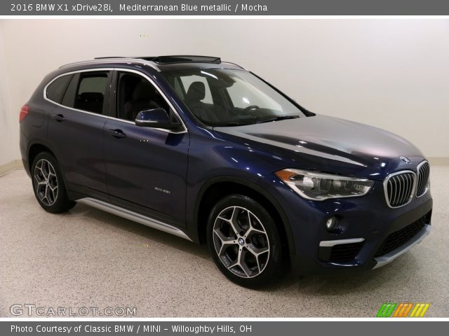 2016 BMW X1 xDrive28i in Mediterranean Blue metallic