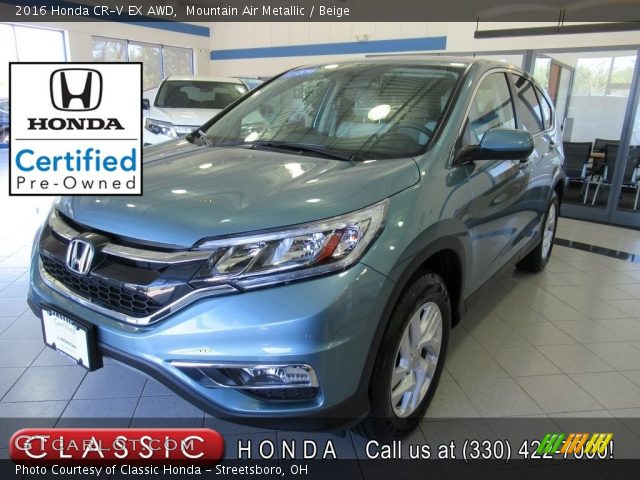 2016 Honda CR-V EX AWD in Mountain Air Metallic