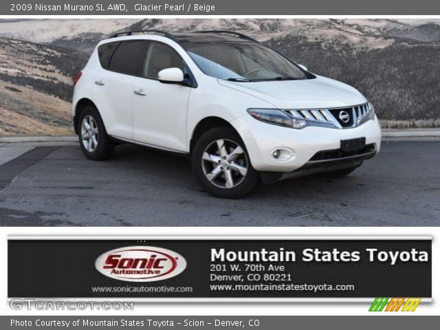 2009 Nissan Murano SL AWD in Glacier Pearl