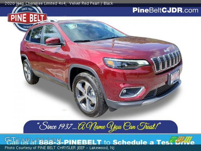 2020 Jeep Cherokee Limited 4x4 in Velvet Red Pearl
