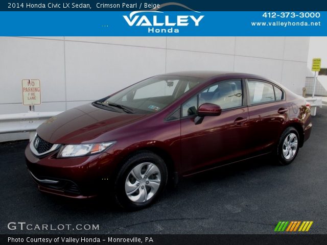 2014 Honda Civic LX Sedan in Crimson Pearl