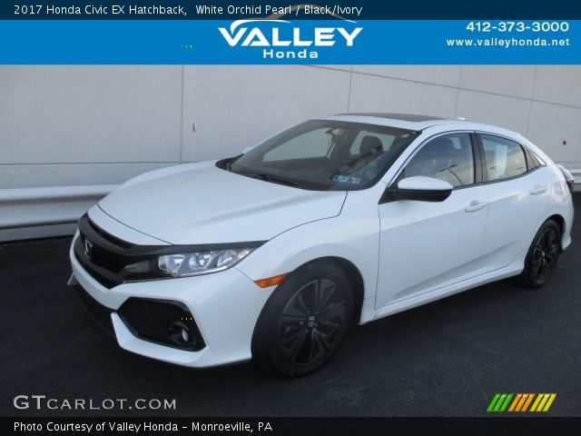 2017 Honda Civic EX Hatchback in White Orchid Pearl
