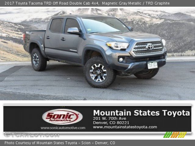 2017 Toyota Tacoma TRD Off Road Double Cab 4x4 in Magnetic Gray Metallic