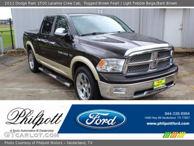 2011 Dodge Ram 1500 Laramie Crew Cab in Rugged Brown Pearl