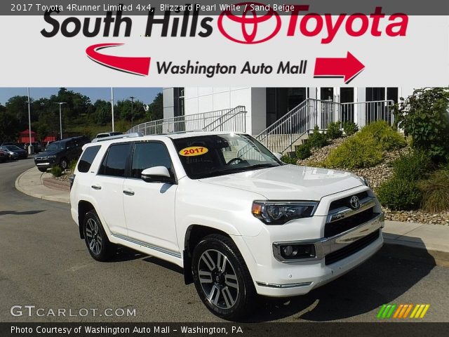 2017 Toyota 4Runner Limited 4x4 in Blizzard Pearl White