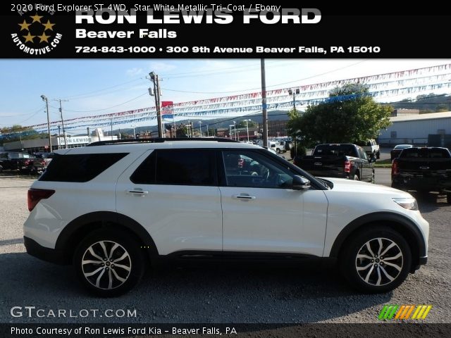 2020 Ford Explorer ST 4WD in Star White Metallic Tri-Coat