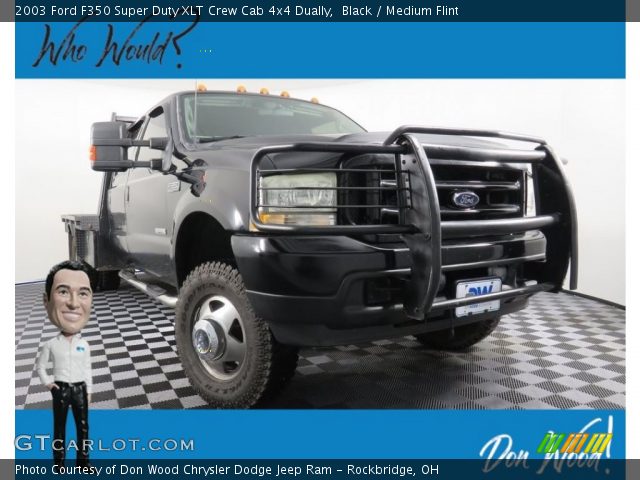 2003 Ford F350 Super Duty XLT Crew Cab 4x4 Dually in Black