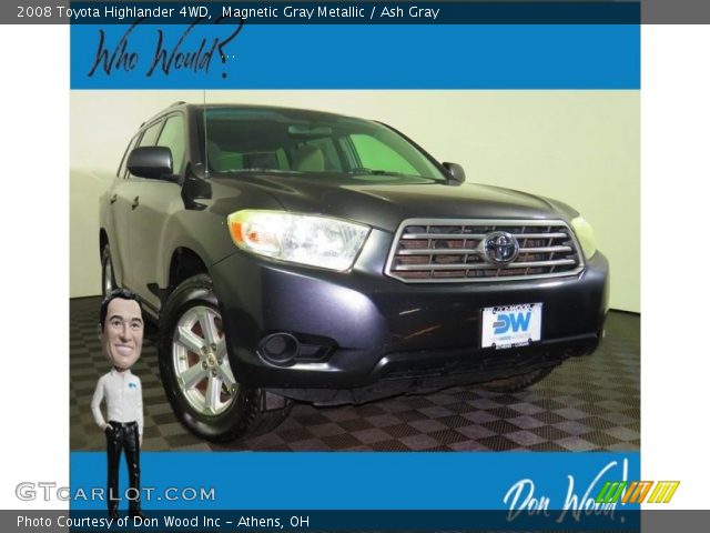 2008 Toyota Highlander 4WD in Magnetic Gray Metallic