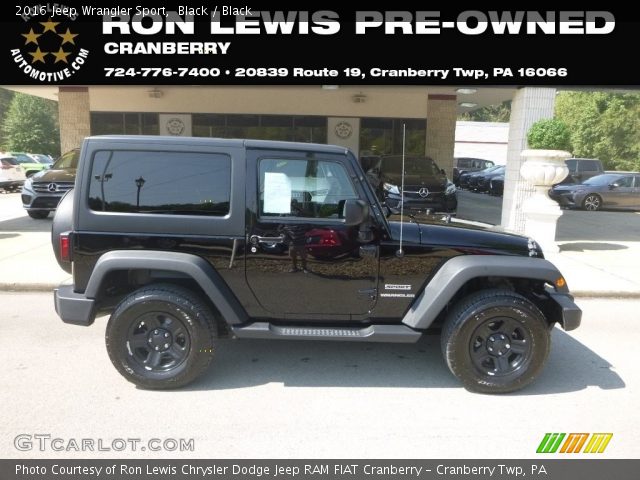 2016 Jeep Wrangler Sport in Black