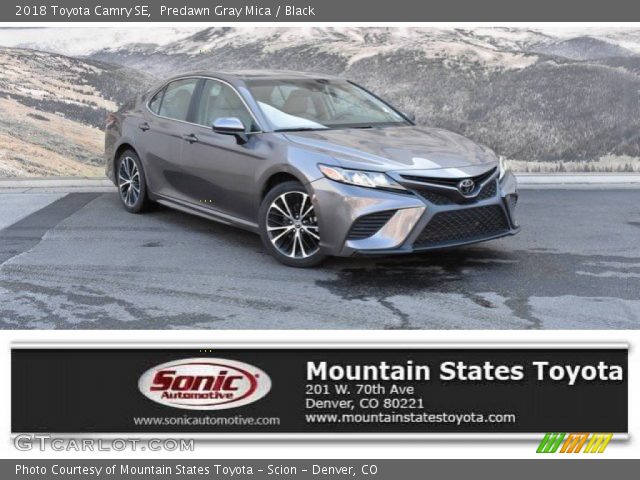 2018 Toyota Camry SE in Predawn Gray Mica