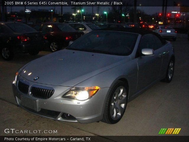 2005 BMW 6 Series 645i Convertible in Titanium Silver Metallic