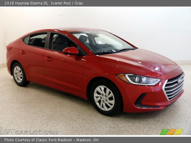 2018 Hyundai Elantra SE in Scarlet Red