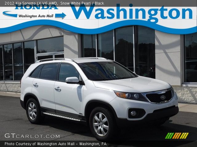 2012 Kia Sorento LX V6 AWD in Snow White Pearl