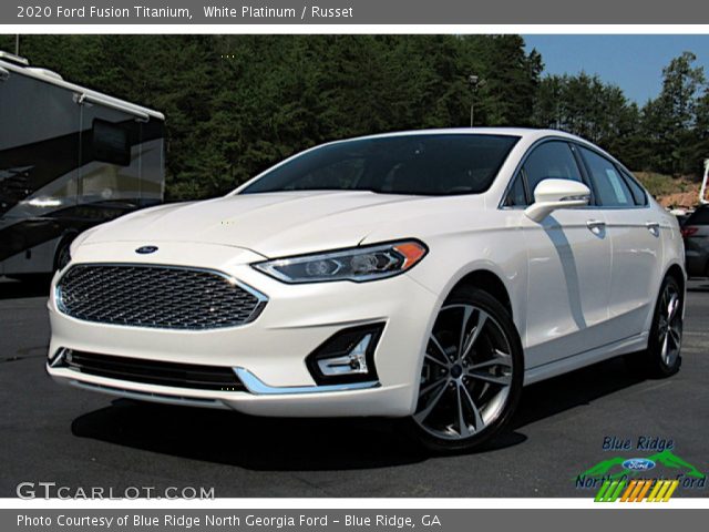2020 Ford Fusion Titanium in White Platinum