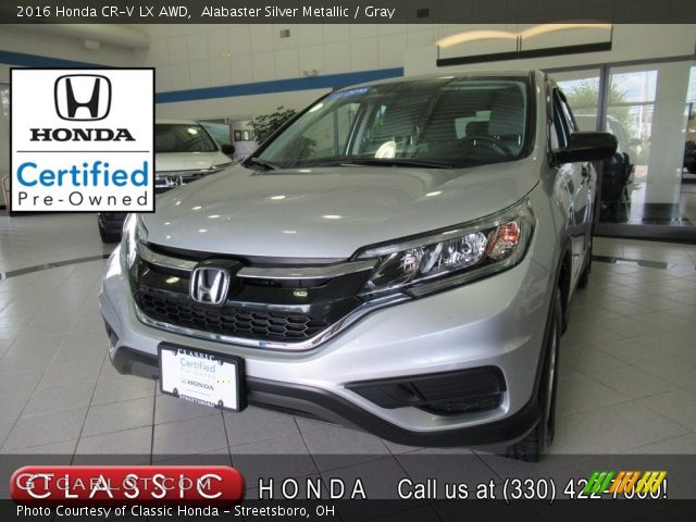 2016 Honda CR-V LX AWD in Alabaster Silver Metallic