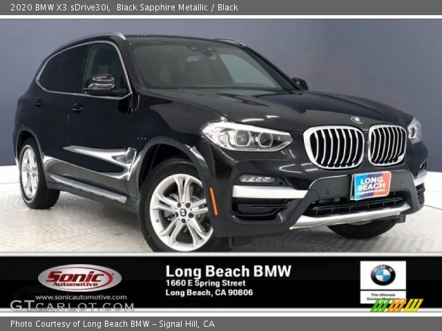 2020 BMW X3 sDrive30i in Black Sapphire Metallic