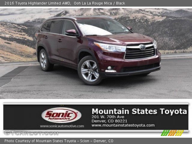 2016 Toyota Highlander Limited AWD in Ooh La La Rouge Mica