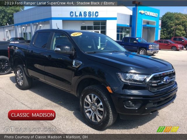 2019 Ford Ranger Lariat SuperCrew 4x4 in Shadow Black
