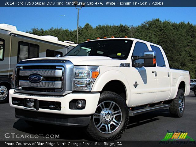 2014 Ford F350 Super Duty King Ranch Crew Cab 4x4 in White Platinum Tri-Coat